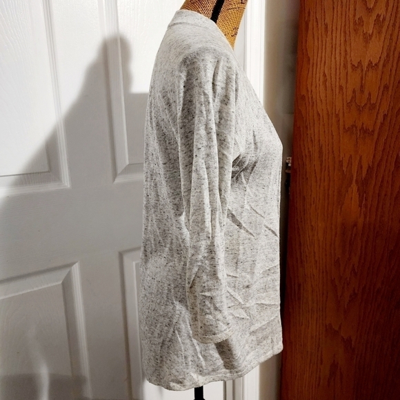 Gap Light Heathered Gray Open Front Cardigan Sweater Women's Small S Lightweight - Picture 2 of 5